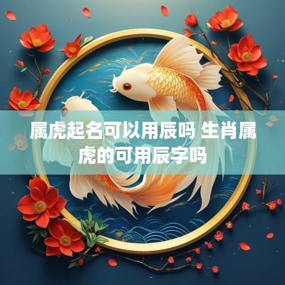 属虎起名可以用辰吗 生肖属虎的可用辰字吗