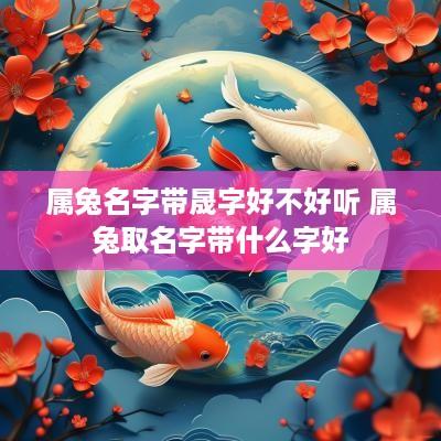 属兔名字带晟字好不好听 属兔取名字带什么字好