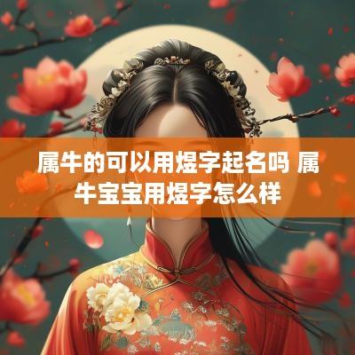 属牛的可以用煜字起名吗 属牛宝宝用煜字怎么样
