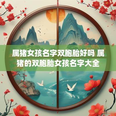 属猪女孩名字双胞胎好吗 属猪的双胞胎女孩名字大全
