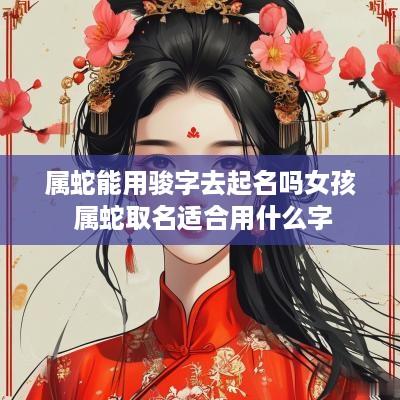 属蛇能用骏字去起名吗女孩 属蛇取名适合用什么字
