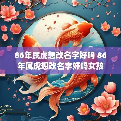 86年属虎想改名字好吗 86年属虎想改名字好吗女孩