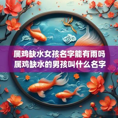 属鸡缺水女孩名字能有雨吗 属鸡缺水的男孩叫什么名字好?
