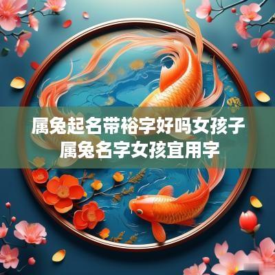 属兔起名带裕字好吗女孩子 属兔名字女孩宜用字