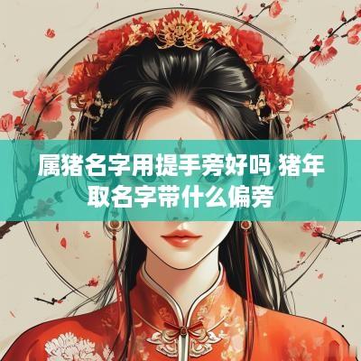 属猪名字用提手旁好吗 猪年取名字带什么偏旁