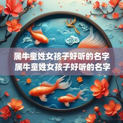 属牛童姓女孩子好听的名字 属牛童姓女孩子好听的名字有哪些