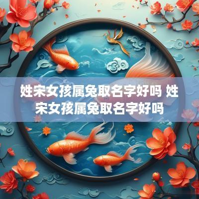 姓宋女孩属兔取名字好吗 姓宋女孩属兔取名字好吗