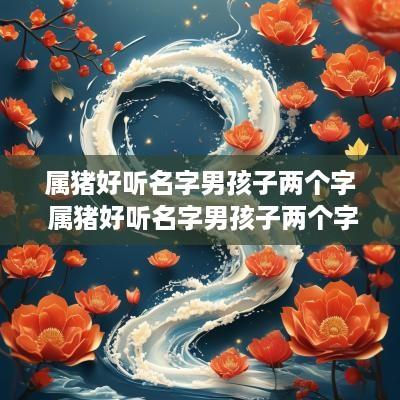 属猪好听名字男孩子两个字 属猪好听名字男孩子两个字大全