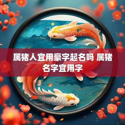 属猪人宜用豪字起名吗 属猪名字宜用字