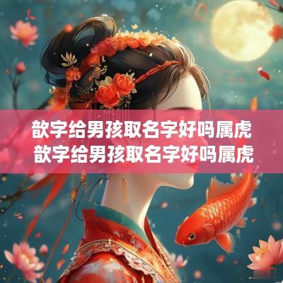 歆字给男孩取名字好吗属虎 歆字给男孩取名字好吗属虎的