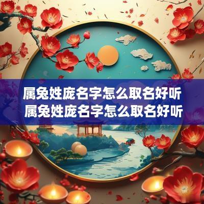 属兔姓庞名字怎么取名好听 属兔姓庞名字怎么取名好听点