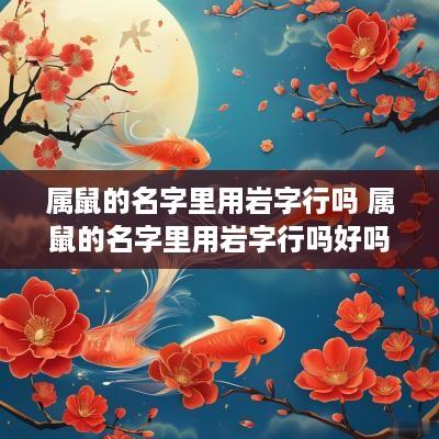 属鼠的名字里用岩字行吗 属鼠的名字里用岩字行吗好吗 属鼠的名字里用岩字行吗 属鼠的名字里用岩字行吗好吗