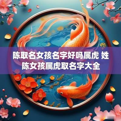 陈取名女孩名字好吗属虎 姓陈女孩属虎取名字大全