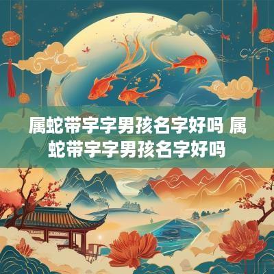 属蛇带宇字男孩名字好吗 属蛇带宇字男孩名字好吗