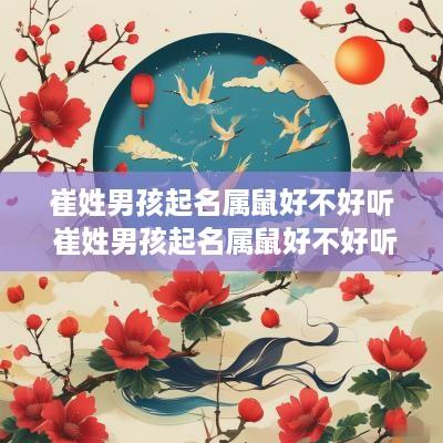 崔姓男孩起名属鼠好不好听 崔姓男孩起名属鼠好不好听呢