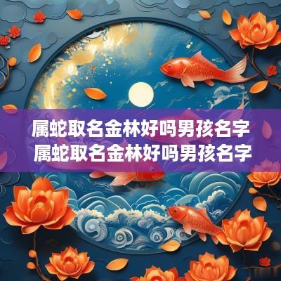 属蛇取名金林好吗男孩名字 属蛇取名金林好吗男孩名字怎么取
