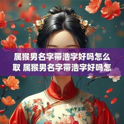 属猴男名字带浩字好吗怎么取 属猴男名字带浩字好吗怎么取名