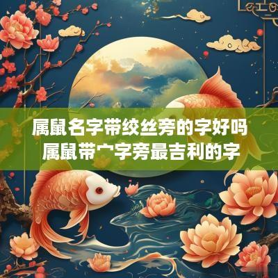 属鼠名字带绞丝旁的字好吗 属鼠带宀字旁最吉利的字