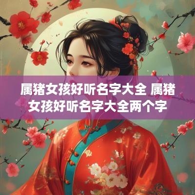 属猪女孩好听名字大全 属猪女孩好听名字大全两个字