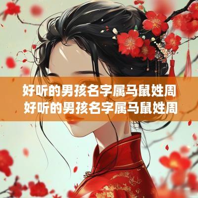 好听的男孩名字属马鼠姓周 好听的男孩名字属马鼠姓周怎么取