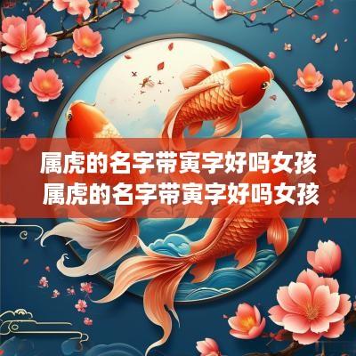 属虎的名字带寅字好吗女孩 属虎的名字带寅字好吗女孩怎么取
