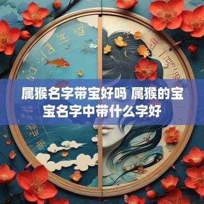属猴名字带宝好吗 属猴的宝宝名字中带什么字好