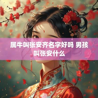 属牛叫张安齐名字好吗 男孩叫张安什么