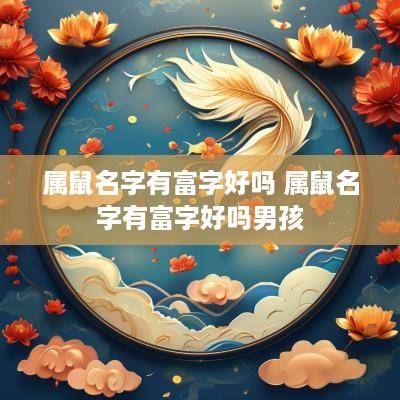 属鼠名字有富字好吗 属鼠名字有富字好吗男孩