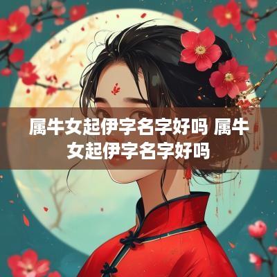 属牛女起伊字名字好吗 属牛女起伊字名字好吗