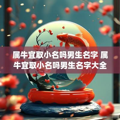 属牛宜取小名吗男生名字 属牛宜取小名吗男生名字大全