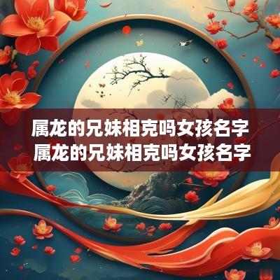 属龙的兄妹相克吗女孩名字 属龙的兄妹相克吗女孩名字怎么取