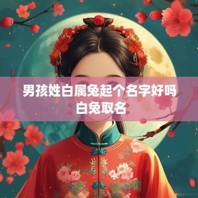 男孩姓白属兔起个名字好吗 白兔取名