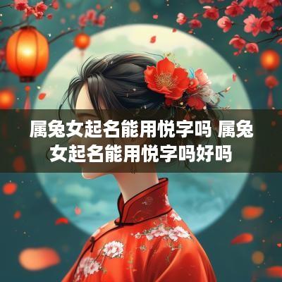 属兔女起名能用悦字吗 属兔女起名能用悦字吗好吗