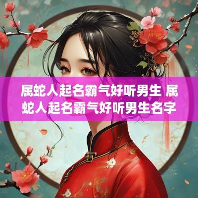 属蛇人起名霸气好听男生 属蛇人起名霸气好听男生名字