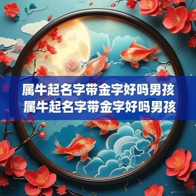 属牛起名字带金字好吗男孩 属牛起名字带金字好吗男孩子