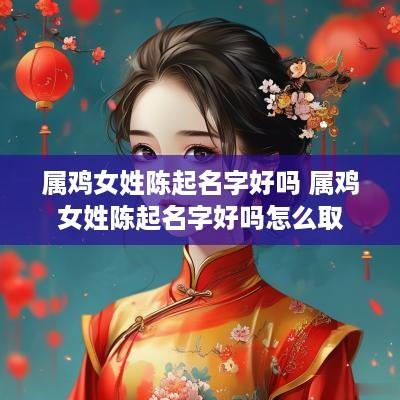 属鸡女姓陈起名字好吗 属鸡女姓陈起名字好吗怎么取