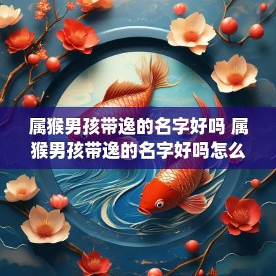 属猴男孩带逸的名字好吗 属猴男孩带逸的名字好吗怎么取