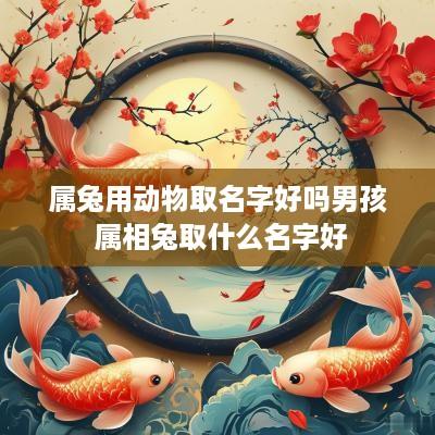 属兔用动物取名字好吗男孩 属相兔取什么名字好
