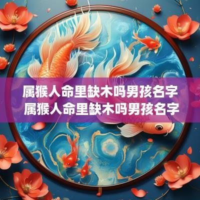 属猴人命里缺木吗男孩名字 属猴人命里缺木吗男孩名字怎么取