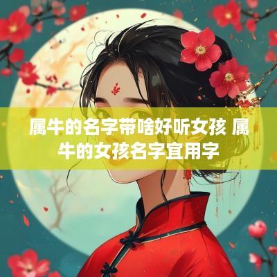 属牛的名字带啥好听女孩 属牛的女孩名字宜用字
