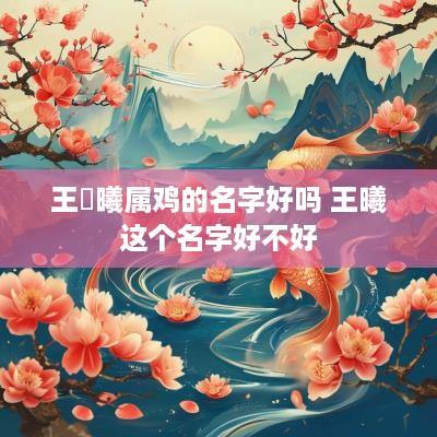 王渃曦属鸡的名字好吗 王曦这个名字好不好