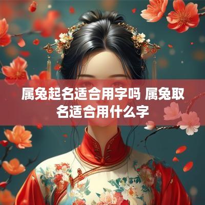 属兔起名适合用字吗 属兔取名适合用什么字