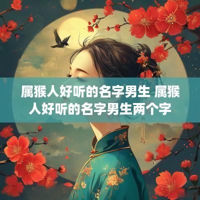 属猴人好听的名字男生 属猴人好听的名字男生两个字