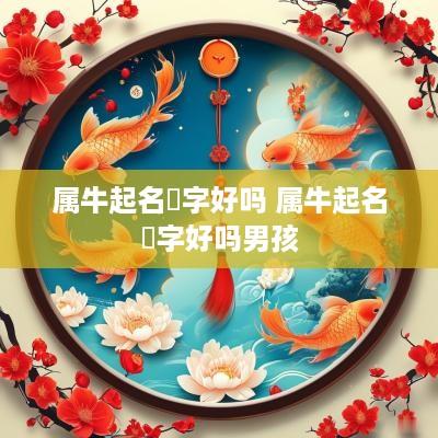 属牛起名洺字好吗 属牛起名洺字好吗男孩