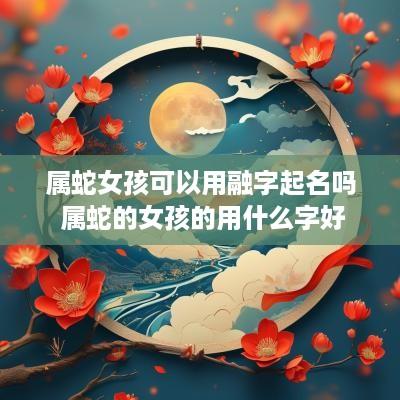 属蛇女孩可以用融字起名吗 属蛇的女孩的用什么字好