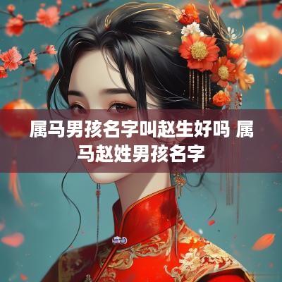 属马男孩名字叫赵生好吗 属马赵姓男孩名字
