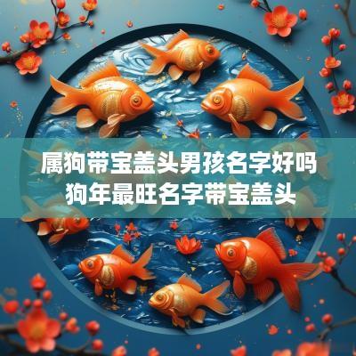属狗带宝盖头男孩名字好吗 狗年最旺名字带宝盖头