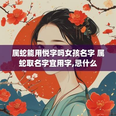 属蛇能用悦字吗女孩名字 属蛇取名字宜用字,忌什么