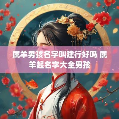 属羊男孩名字叫建行好吗 属羊起名字大全男孩