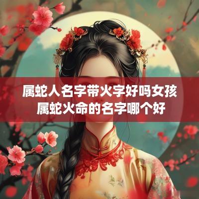 属蛇人名字带火字好吗女孩 属蛇火命的名字哪个好